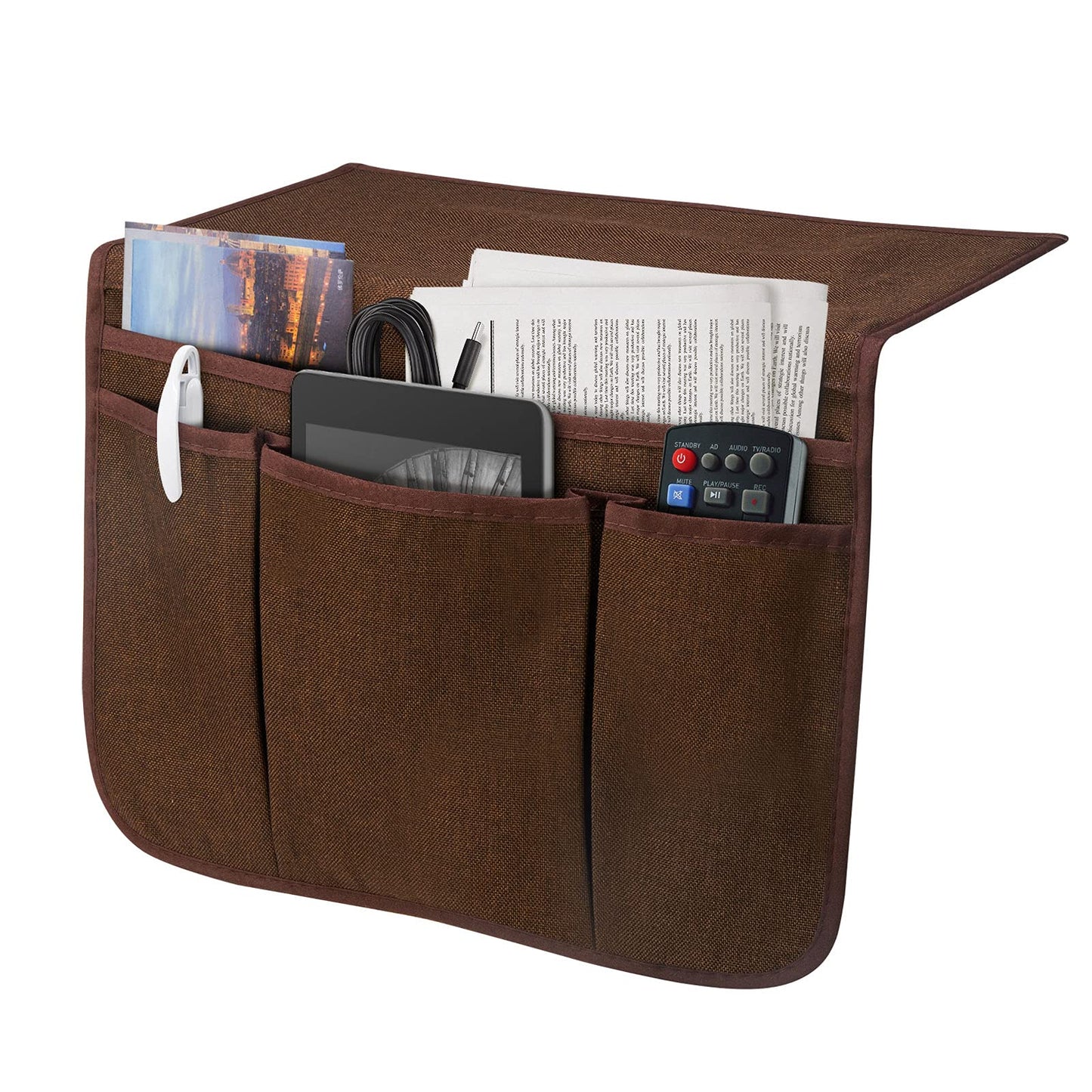 WuGenerals Barracks Bedside Organizer – Bedside Storage Caddy for Phone, Tablet & Essentials